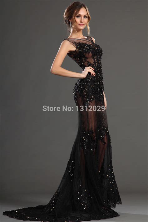 Avec quoi porter la robe nuisette ? Great blog robe: Robe de soiree noir a paillette