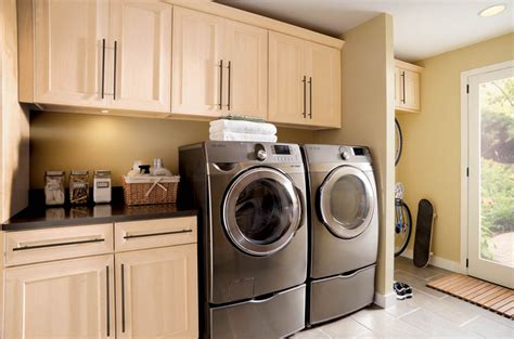 A living room can serve many different functions, from a formal sitting area to a casual living space. Laundry Room Cabinets - Home Furniture Design