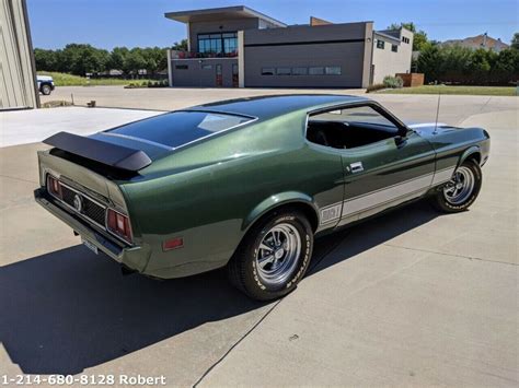 1973 Ford Mustang Mach 1 96799 Miles Green Coupe V8 58l Manual