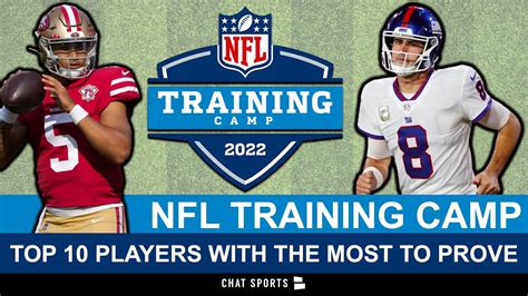 Nfl Training Camp Ranking The Top 10 Players With The Most To Prove In