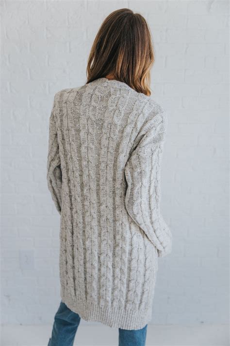 Marled Cable Knit Sweater Cladandcloth Cable Knit Sweaters Cable