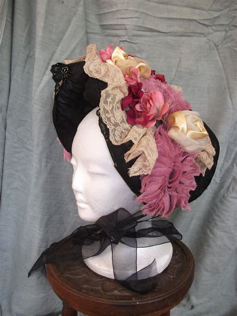 Victorian Hat With Flower And Doilly Trim Victorian Hats Hats