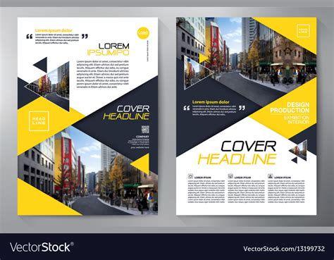 Business Brochure Flyer Design A4 Template Vector Image