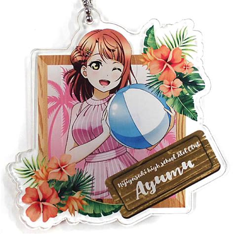 Badge Pins Ayumi Uehara Dream Sega Collaboration Cafe Love Live Sukfes Series Acrylic Key