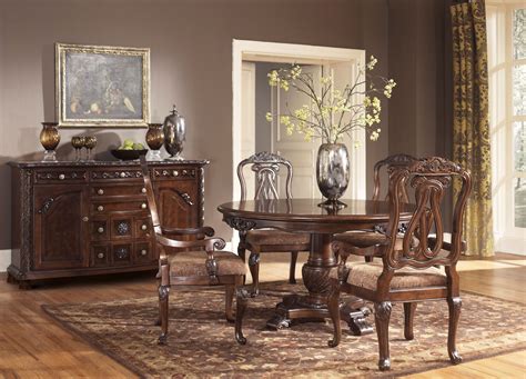 Dba z gallerie, all rights reserved North Shore Round Pedestal Dining Room Set from Ashley ...