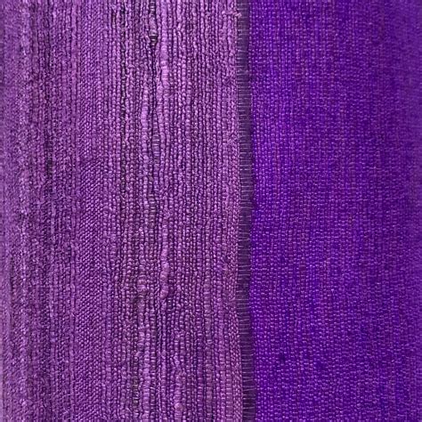Purple Ribbed Textured Pure Silk Tussar Silk Fabric Ahimsa Etsy