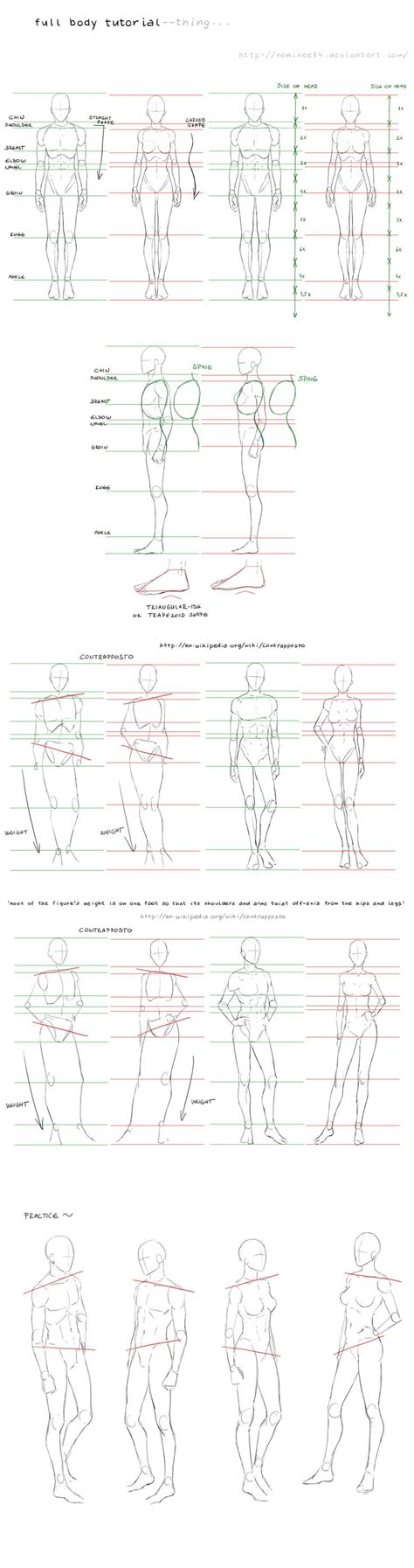 Full Body Tutorial By Nominee84 On Deviantart Body Tutorial Anatomy