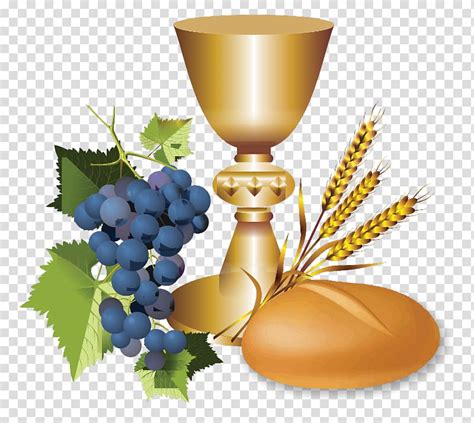 Chalice Wheat And Grapes Illustration Eucharist First Communion