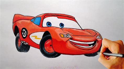 Hier vind je alle cars kleurplaten ook van cars 2 cars 3 en cars toons. How to draw Lighting McQueen from Cars Drawing tutorial - YouTube