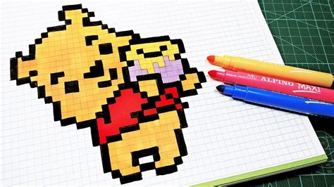 We welcome all kinds of posts about pixel art here, whether you're a first timer looking for guidance or a seasoned pro wanting to share with a new. Pixel Art Hecho a mano - Cómo dibujar a winnie de poh (con imágenes) | Dibujos en cuadricula ...