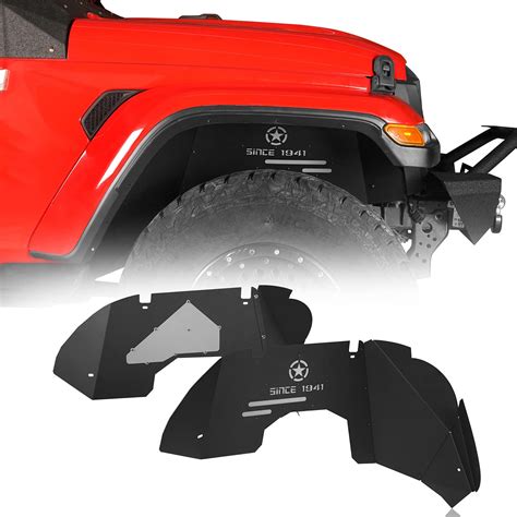 Buy U Box For Jeep Front Inner Fender Liners Wheel Armor Mud Guard For