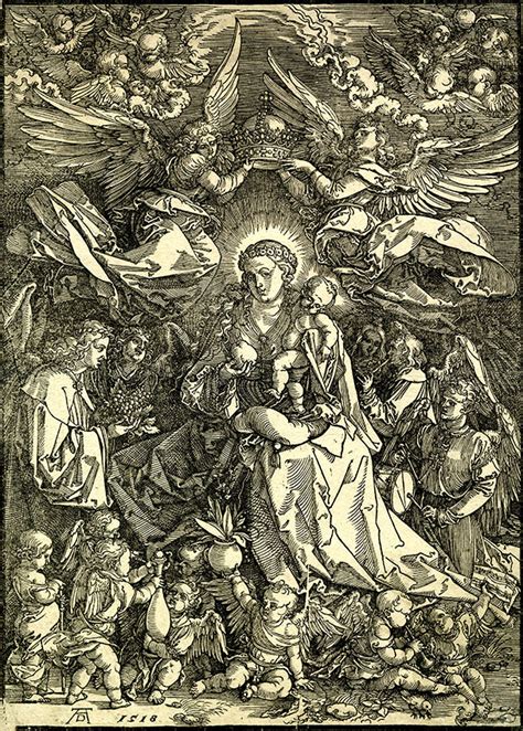 Albrecht Dürer Madonna Queen Of Angels The Virgin Surrounded By Many