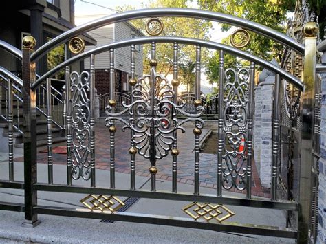 I Love The Unique Design On This Stainless Steel Fencing And Gate My
