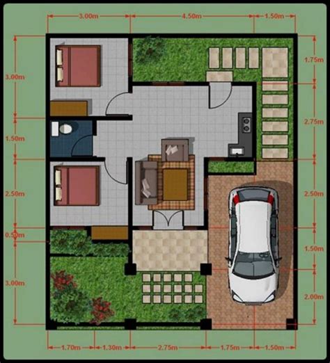 Saat ini banyak dibangun perumahan minimalis yang menjadi incaran keluarga baru. 67 Desain Ruangan Rumah Minimalis Type 45 | Desain Rumah ...