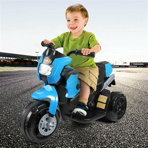 Veryke Electric Motorcycle For Kids 6v Battery Powered 3 Wheel Kids
