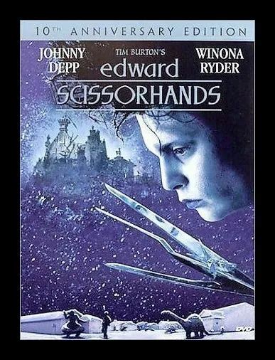 EDWARD SCISSORHANDS DVD THE MOVIE SCISSOR HANDS Johnny Depp Winona Ryder PicClick