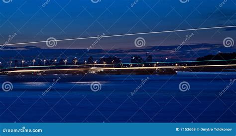 Nighttime On The River Stock Photo Image Of Landscape 7153668