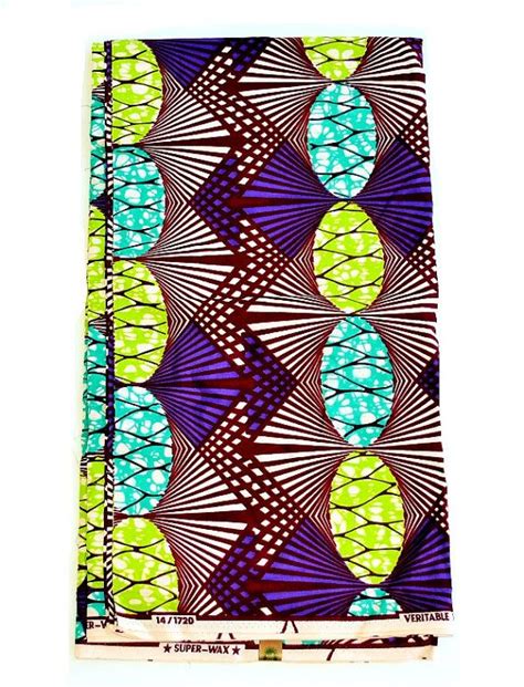African Print Fabric By The Yard Super Deluxe Wax By ZabbaDesigns
