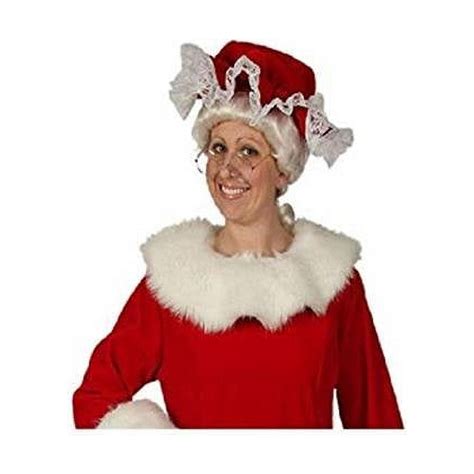 Halco 7952 Mrs Santa Claus Mop Hat Red One Size