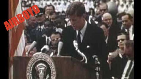 John F Kennedy Moon Speech 1962 Youtube