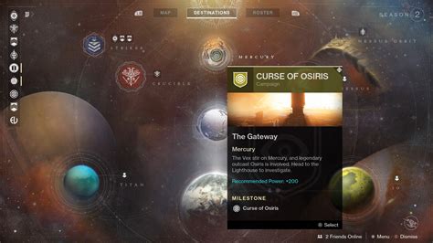 Destiny 2 Curse Of Osiris The Gateway Quest Hold To Reset