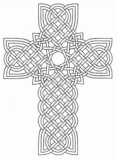 Free Printable Celtic Cross Coloring Pages Coloring Home