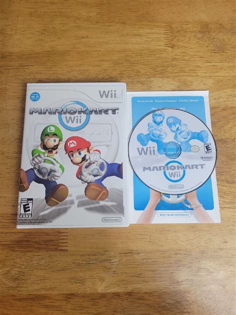 Mario Kart Wii Nintendo 2008 Game With Case No Instruction Manual