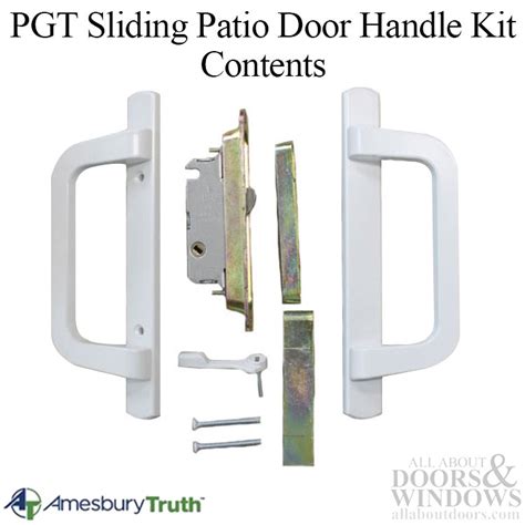 Pgt Sliding Patio Door Handle Kit With Mortise Lock And Keepers
