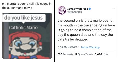 The Latest And Greatest Tweets About Chris Pratt Voicing Nintendos Mario Memebase Funny Memes