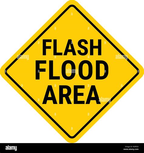 Warning Sign Flood Warning Flash Flood Watch Stock Vector Image And Art