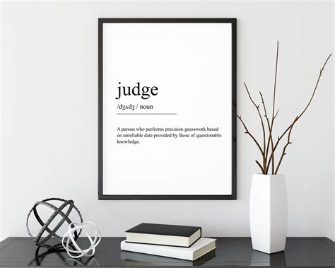Funny Judge Printable Art Judge Definition Download Funny Etsy