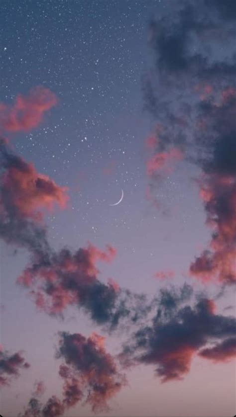 Pin By Alergia Na Życie On Tła Night Sky Wallpaper Cute
