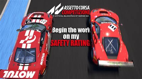 Assetto Corsa Competizione Working On My Safety Rating Youtube