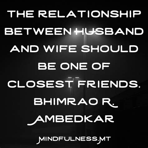 The Relationship Between Husband And Wife Should Be One Of Closest