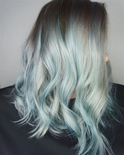 Aquamarine In 2020 Dyed Hair Blue Blonde Hair With Blue Highlights