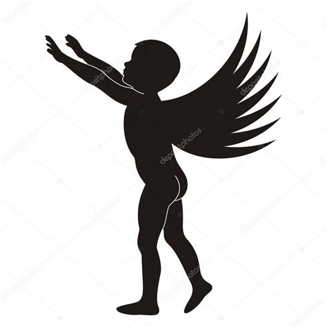 Silhouette Of Angel Stock Vector Image By ©blumer 1979 32124299
