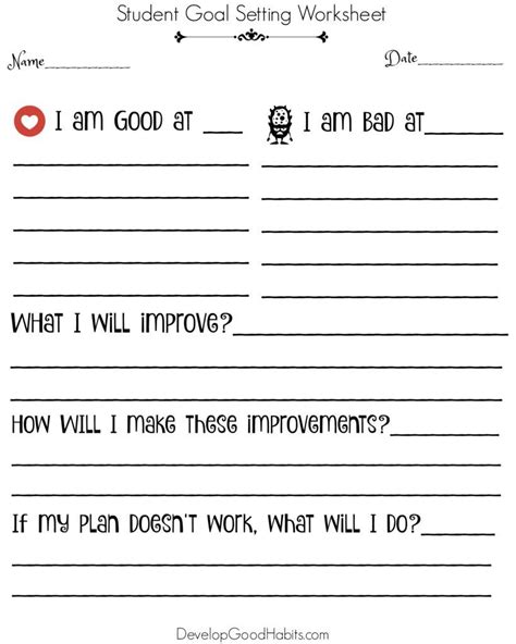 4 Free SMART Goal Setting Worksheets Templates 2024 Update Goal