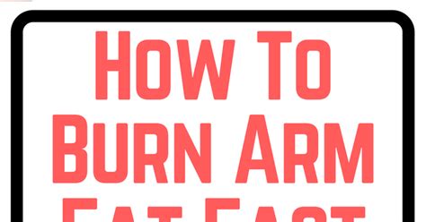 The most effective way to target underarm fat is to reduce the overall amount of fat on your body. Run Healthy Lifestyle: HOW TO BURN ARM FAT FAST