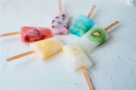 Rainbow Popsicles Fruit Filled Popsicles Of Every Color