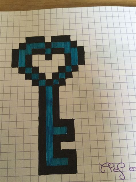 Comment dessiner facilement pikachu en pixel art ? Clef en forme de cœur | Dibujos en cuadricula, Dibujos de ...