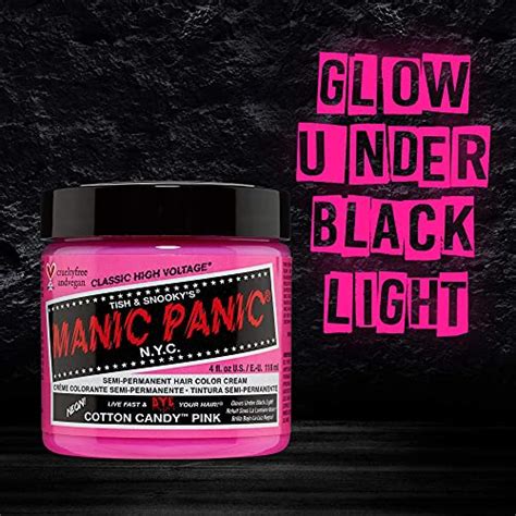 Manic Panic Cotton Candy Pink Hair Dye Classic High Voltage Semi