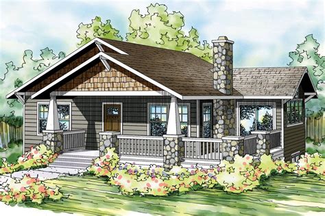 Plan 35098gh Mountain House Plan For Sloping Lot Bungalow Style Vrogue