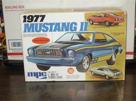 Vintage Mpc Model Kit 1977 Mustang Ii 1 7713 Ebay Model Cars Kits