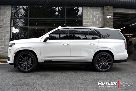 Cadillac Escalade With 24in Vossen Hf6 1 Wheels Exclusively From Butler