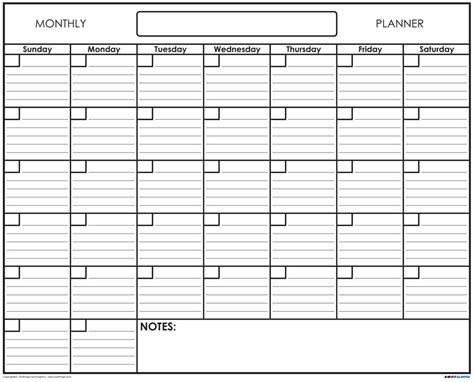 Blank Monthly Calendar Printable With Lines Vrogue