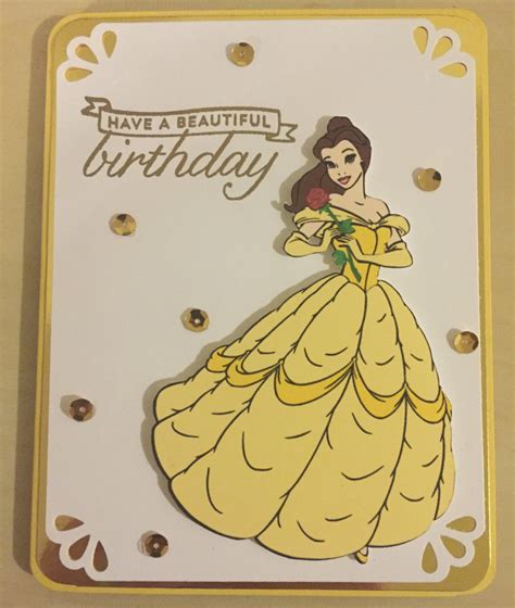 Disney Beauty And The Beast Belle Birthday Greeting Card