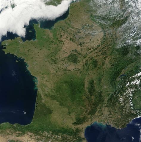 Satellite Map Of France Search And Localization On The