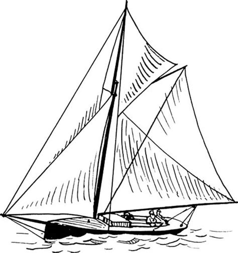 Sailing Boat Line Drawing Sailing Boat Line Drawing At Getdrawings