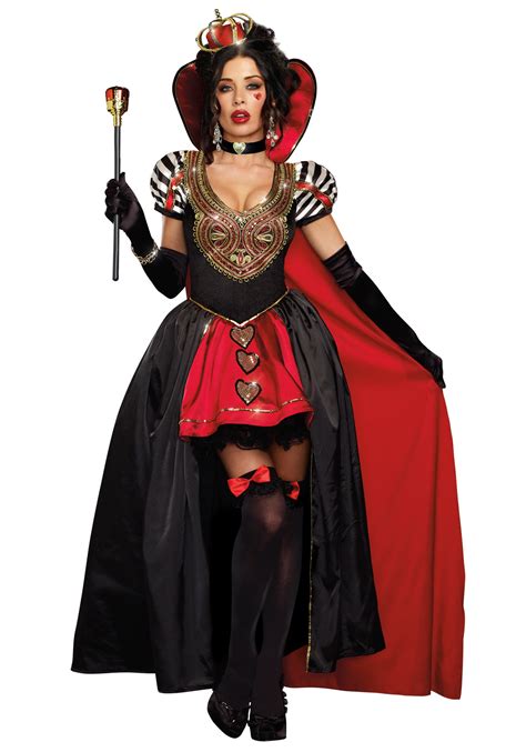 Queen Of Hearts Adult Costume W Cape