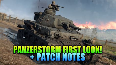 Panzerstorm Gameplay Practice Range And Overture Patch Notes